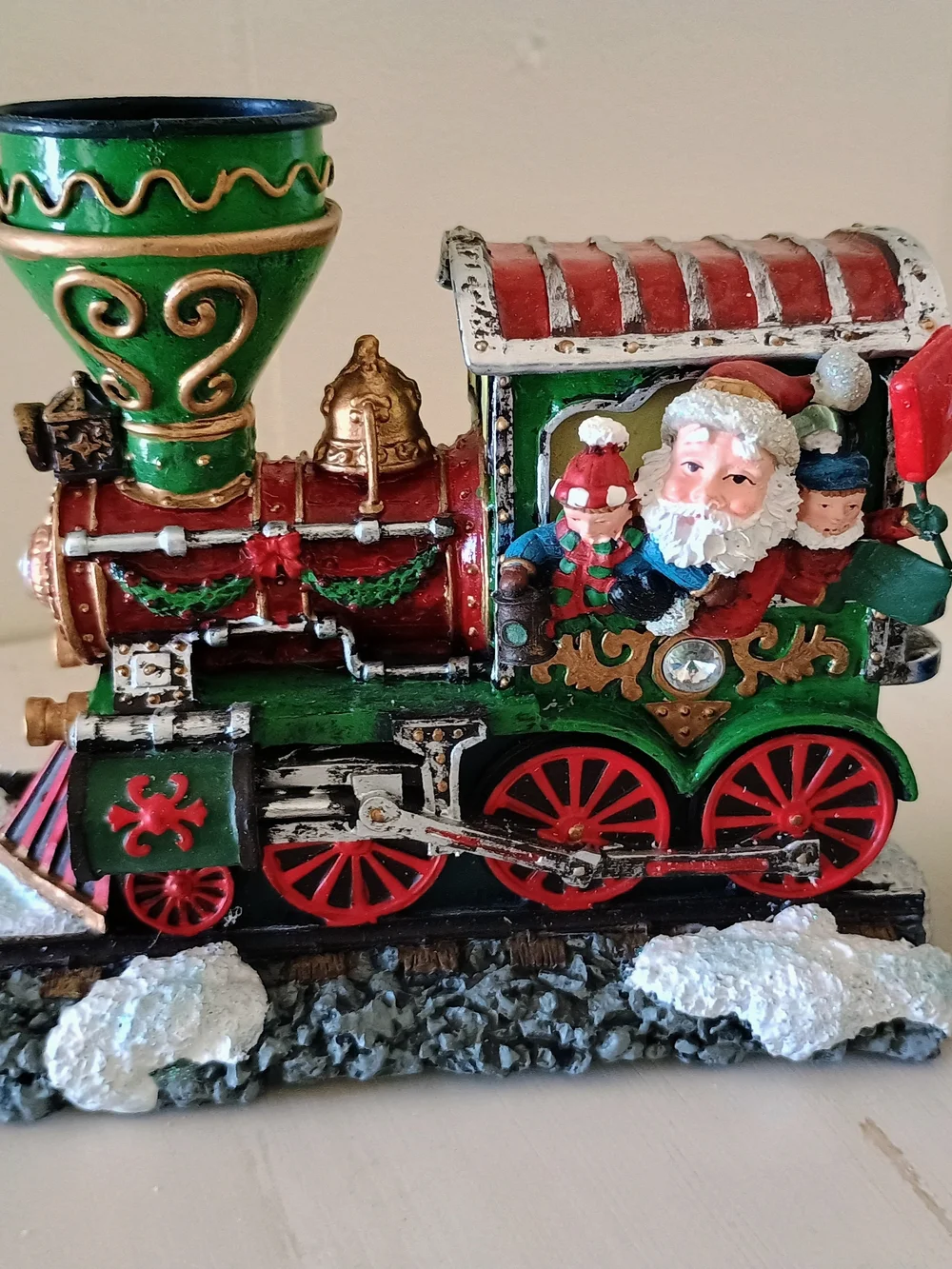Christmas Train Candle Holders